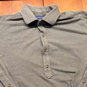 Cotton Stretch Pique’ Popover Shirt
